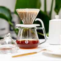 Jarra de café Timemore de vidrio con marcación de nivel 360ml / 600ml