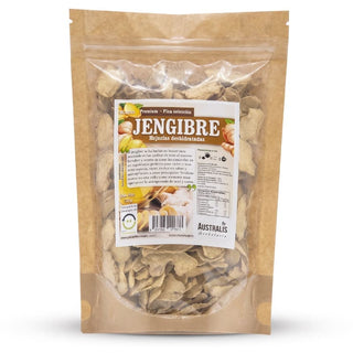 Jengibre hojuelas deshidratado