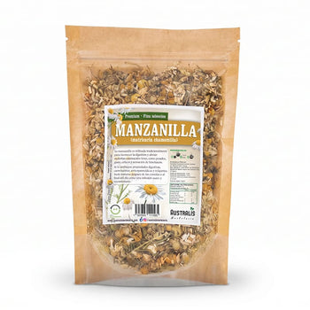 Manzanilla flor y pétalos enteros formato seco