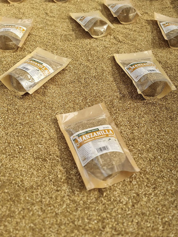 manzanilla molida para bolsita de té infusión natural