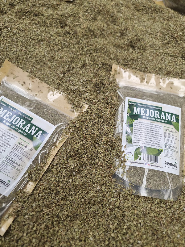 Mejorana Origanum majorana para condimentar pollo y cerdo