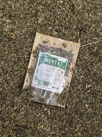 Menta piperita seca natural para infusión