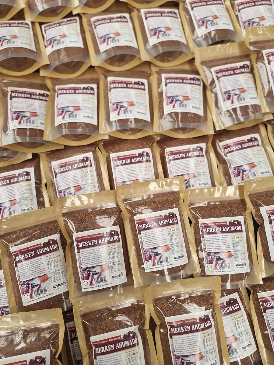 merken ahumado molido con aji cacho de cabra artesanal chileno