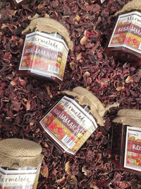 Mermelada artesanal de hibisco para acompañar quesos y tostadas