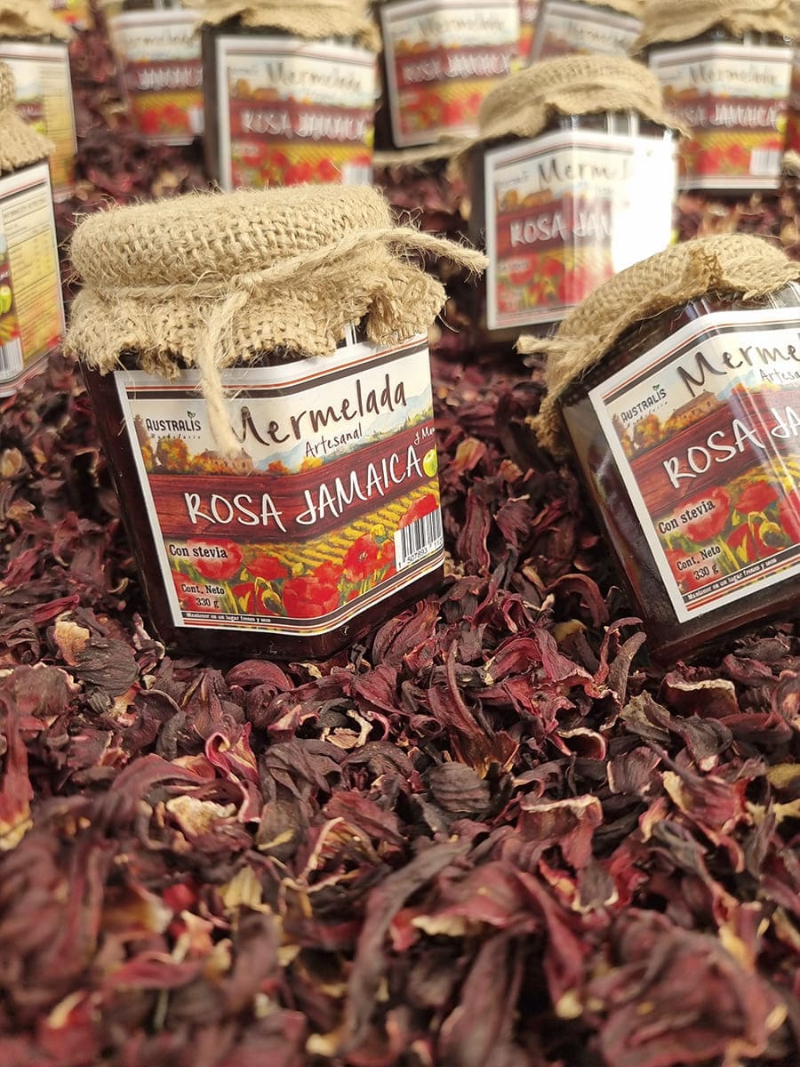 Mermelada de rosa de Jamaica para desayunos y repostería