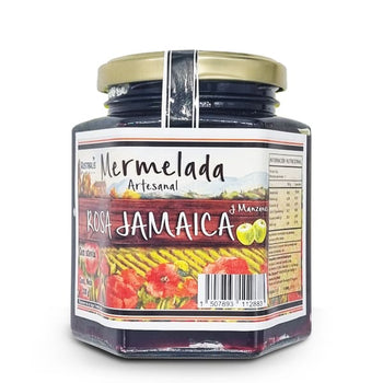 Mermelada artesanal rosa jamaica manzana