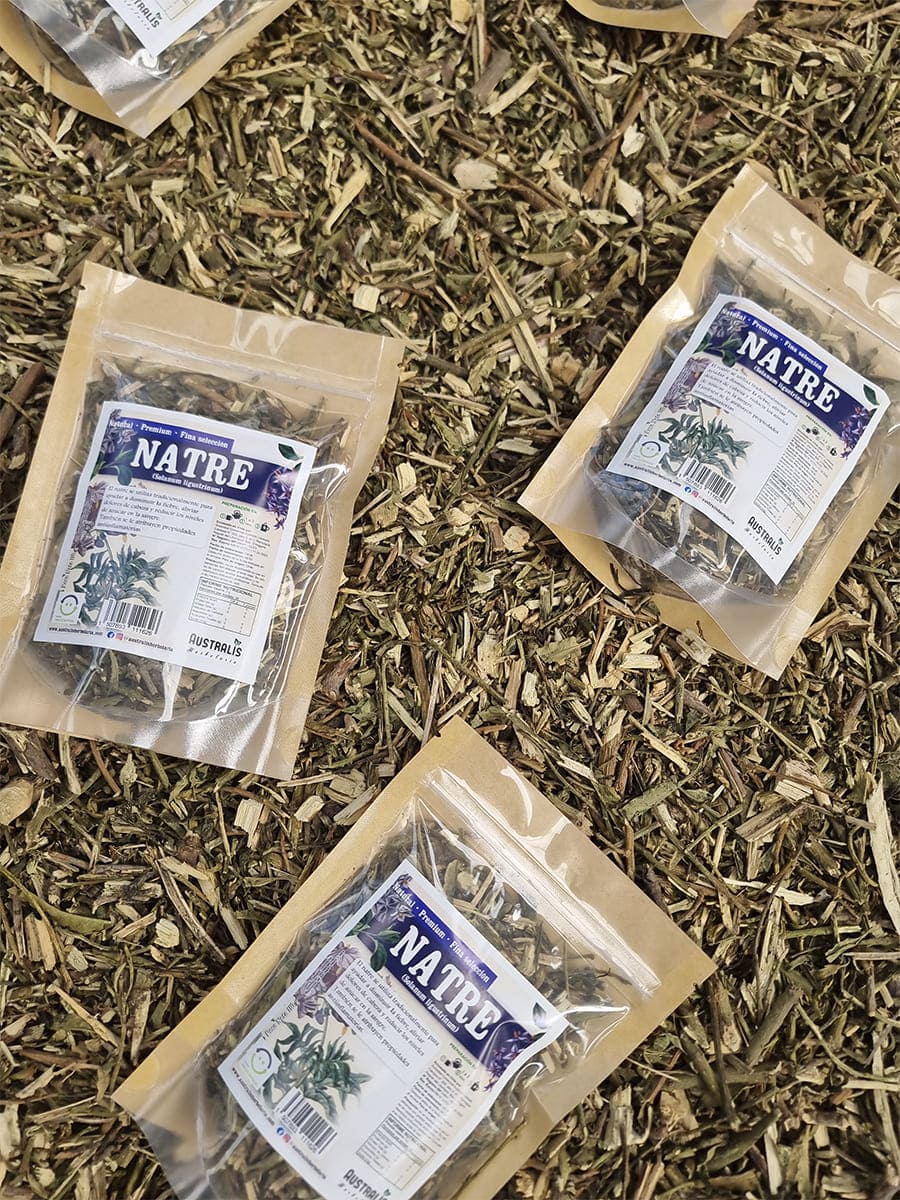 Natre en hierba para infusión asociado tradicionalmente al dolor de cabeza