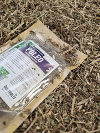 Hierba de poleo seca para té después de las comidas