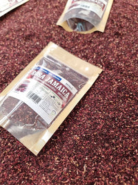 flor de jamaica corte infusión para té en bolsita