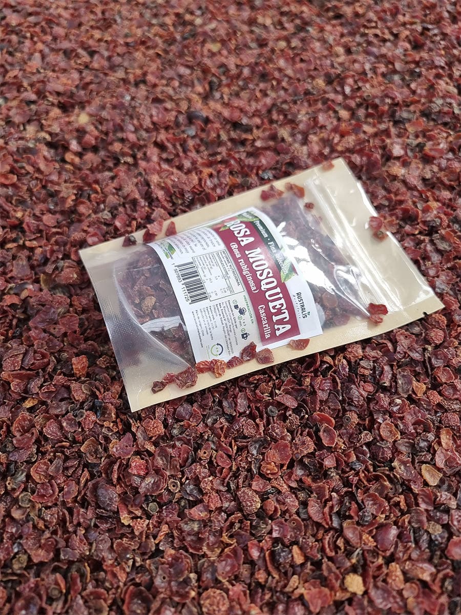Cascarilla de rosa mosqueta seca