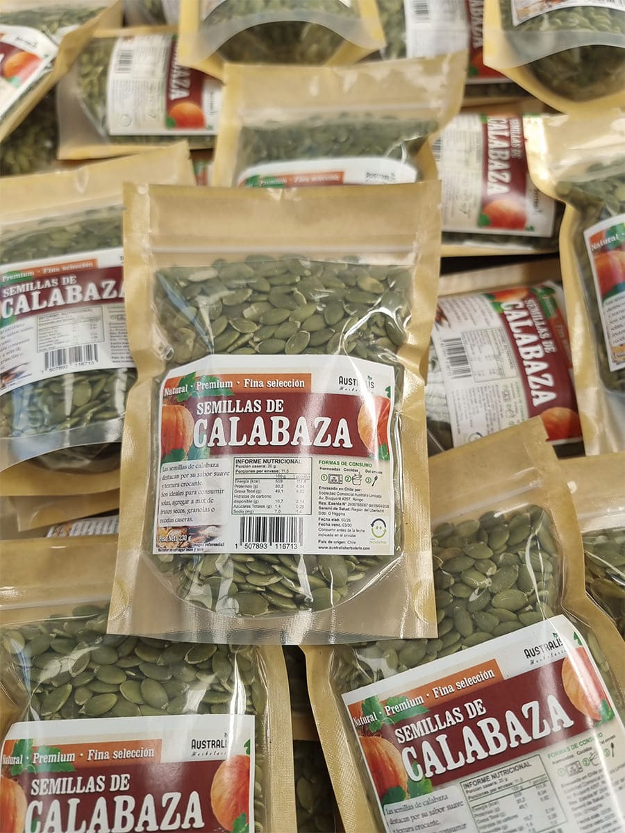 venta de semillas de calabaza y zapallo en chile