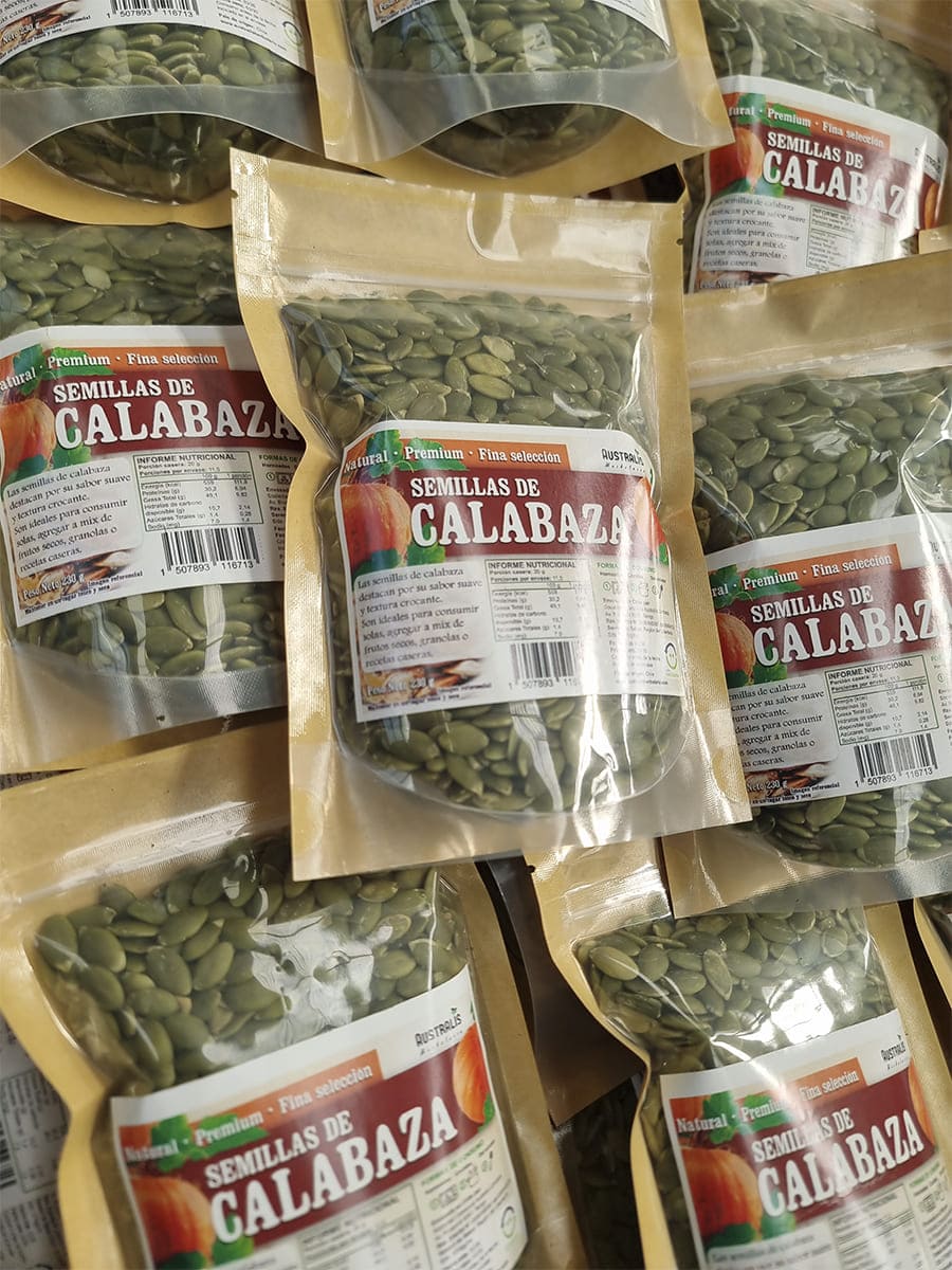 semillas de zapallo y calabaza naturales venta en chile