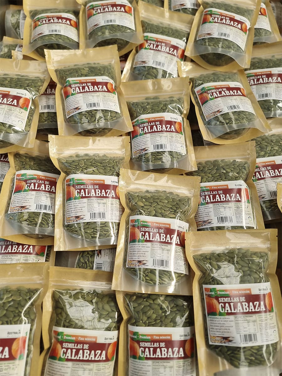 semillas de calabaza y zapallo para consumo en chile