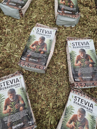 Stevia rebaudiana en polvo de hoja natural en envase de 1 kilo