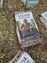 Envase kilo de Stevia rebaudiana en polvo en Chile