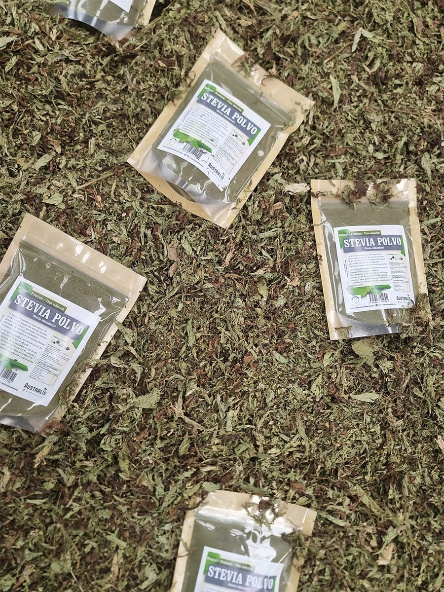 Stevia de hoja molida como alternativa natural a endulzantes refinados