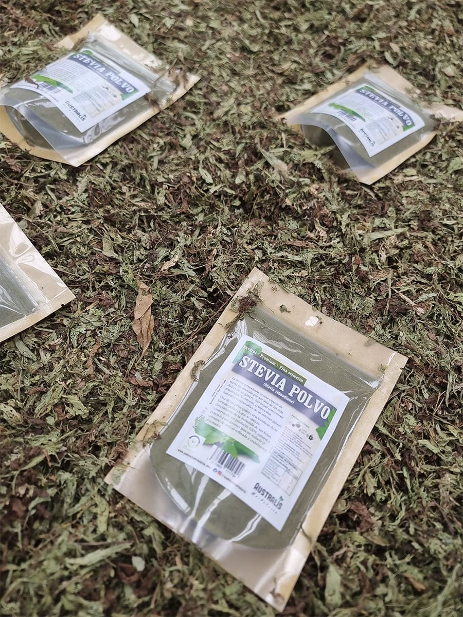 Stevia rebaudiana lista para usar en bebidas calientes frías y preparaciones dulces