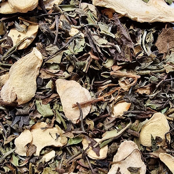 Té blanco hojuelas de jengibre