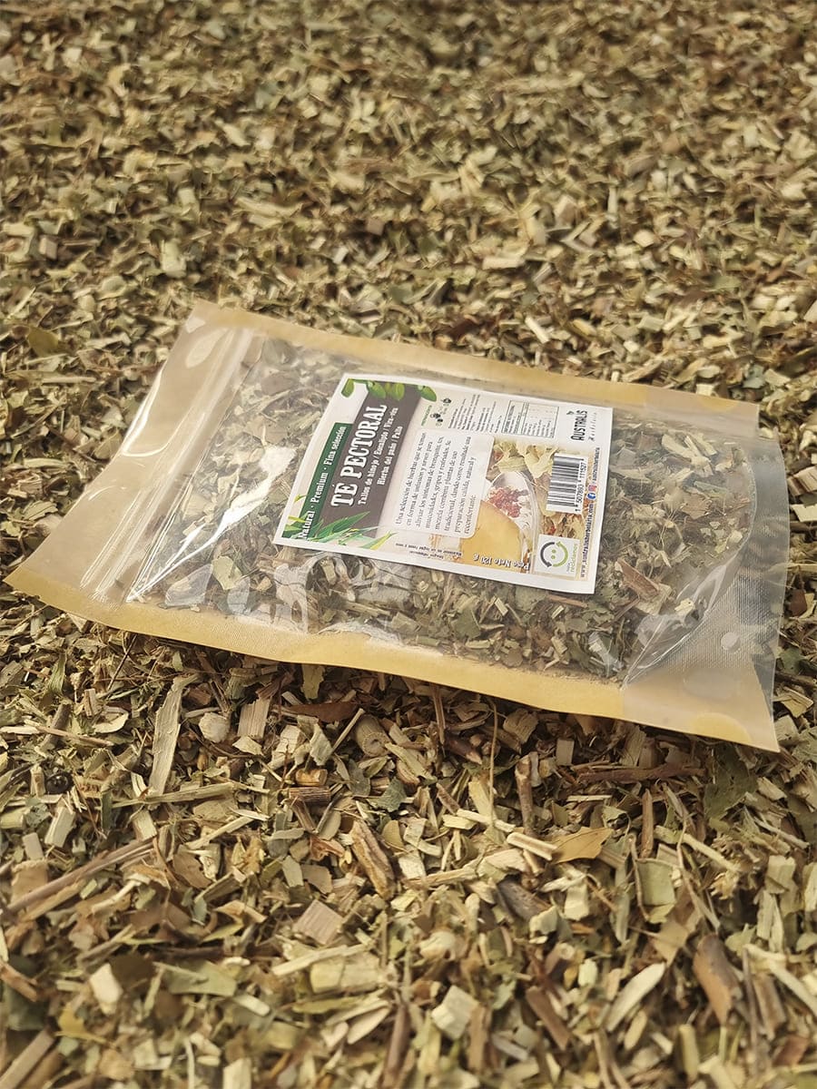 blend pectoral de hierbas secas para preparar infusión natural expectorante