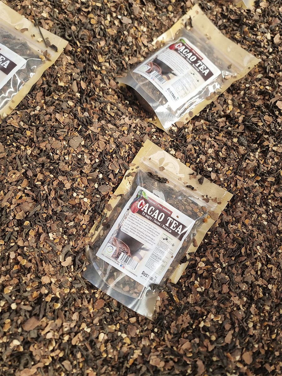 Infusión de té negro aromatizada con cacao y naranja