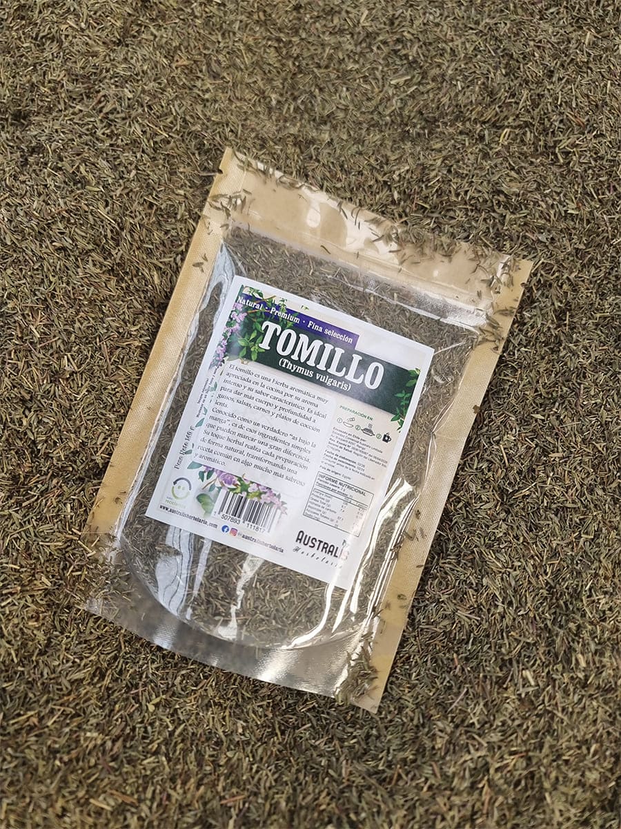 Tomillo hierba seca natural para cocina e infusiones