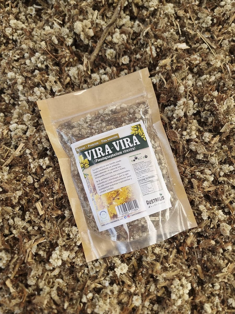 Vira vira hierba seca Pseudognaphalium viravira para infusiones de uso respiratorio